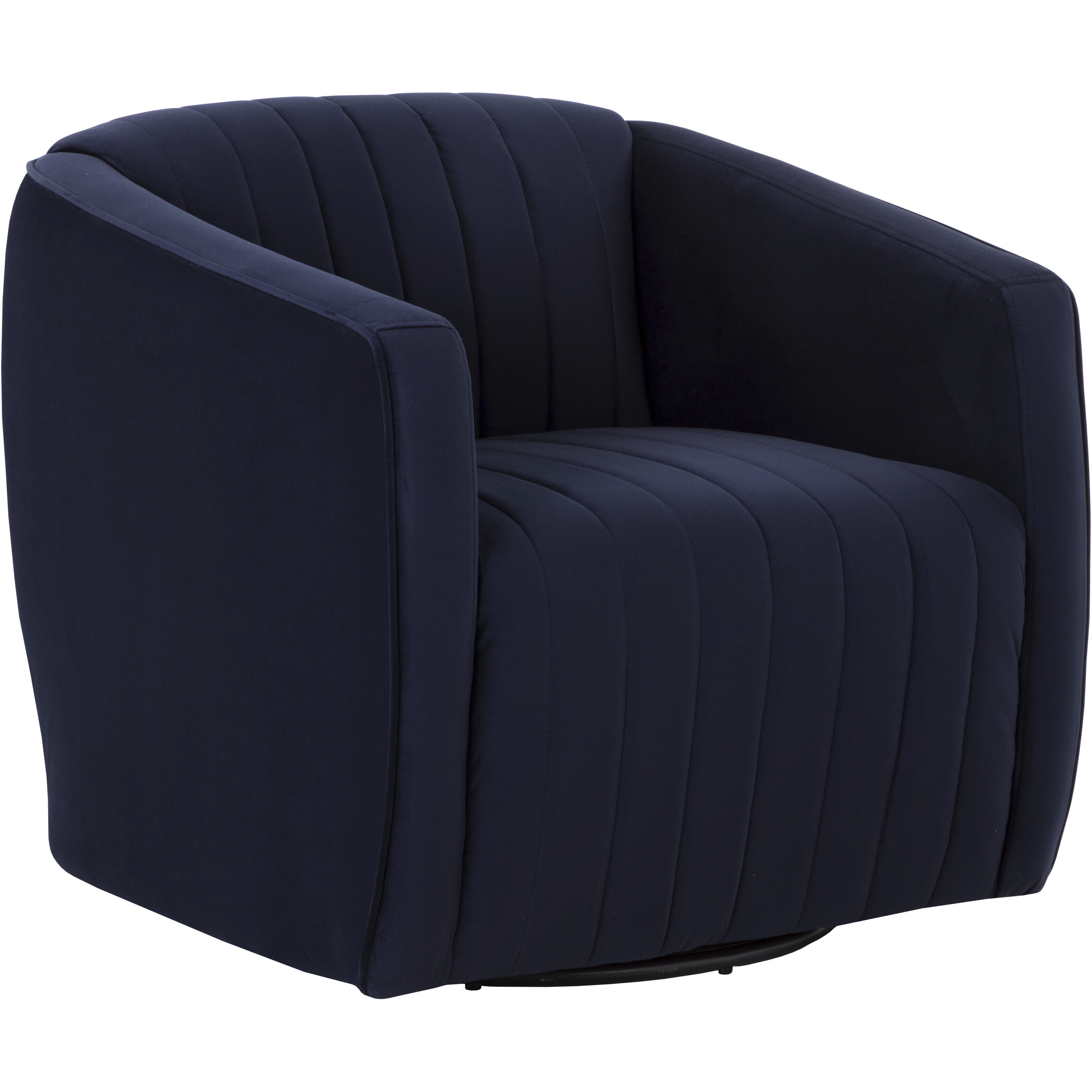 Garrison Abbington Navy Swivel Lounge Chair, Swivel